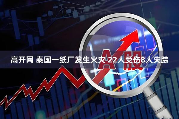 高开网 泰国一纸厂发生火灾 22人受伤8人失踪