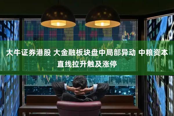 大牛证券港股 大金融板块盘中局部异动 中粮资本直线拉升触及涨停
